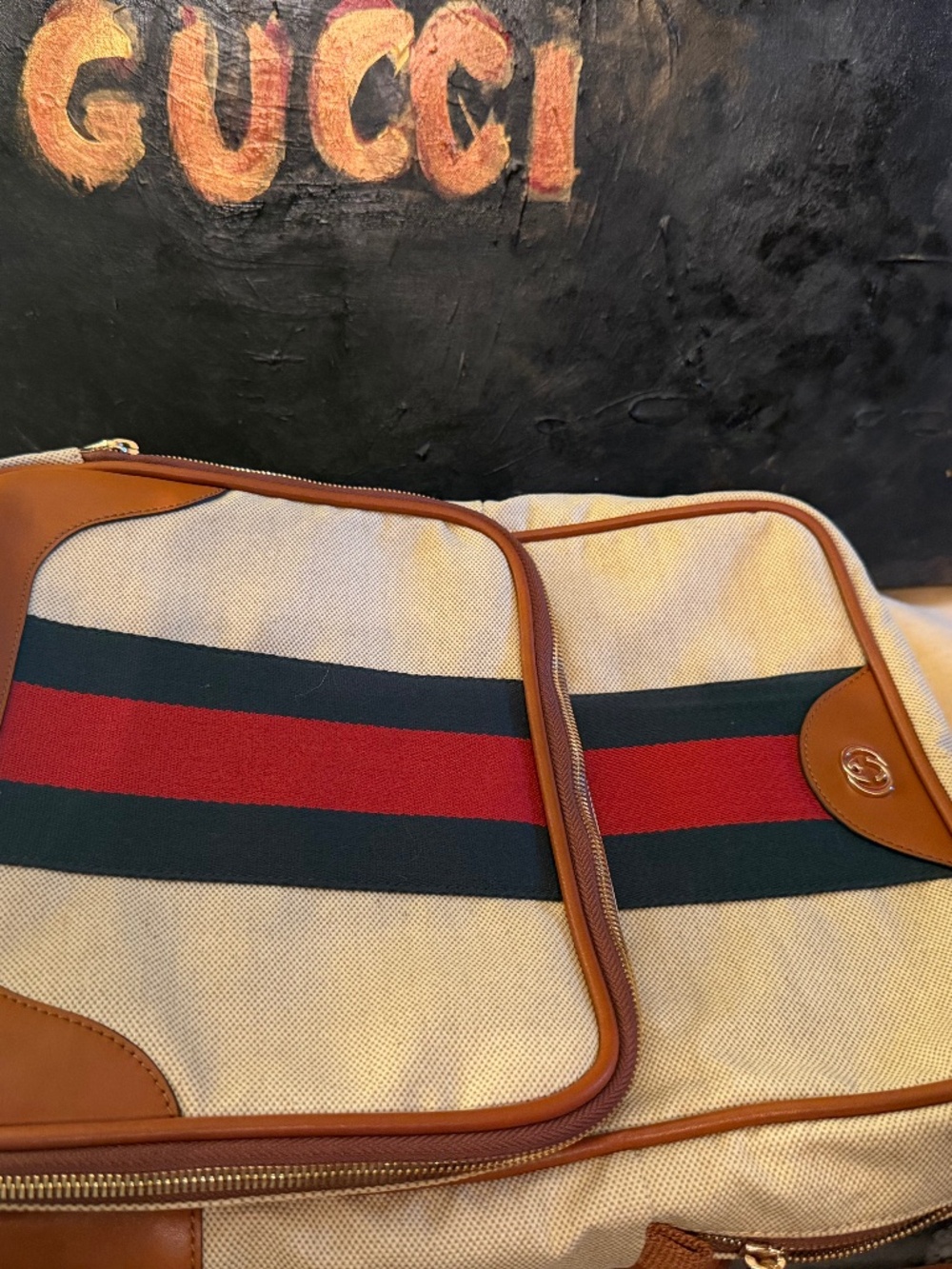 classic Gucci Vintage Web backpack